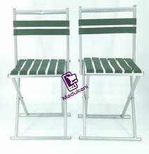 2PCS Extra Strong Foldable Aluminium and Nylon Canvas Camping Chair